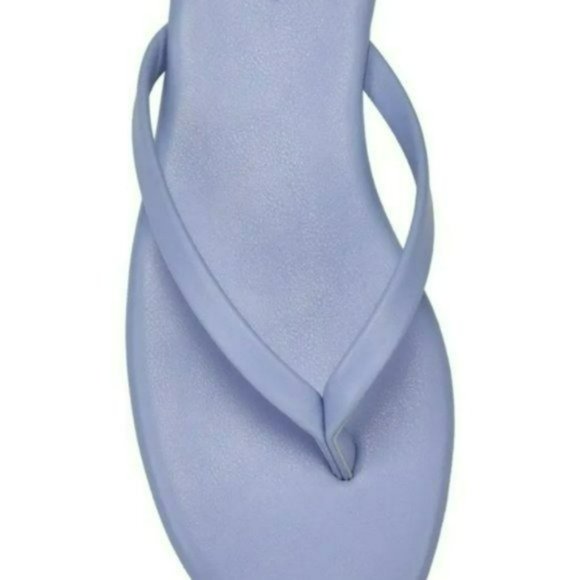 French Connection Morgan Flat Open Toe Thong Flip Flop Sandals Blue/Lila… - Picture 4 of 7